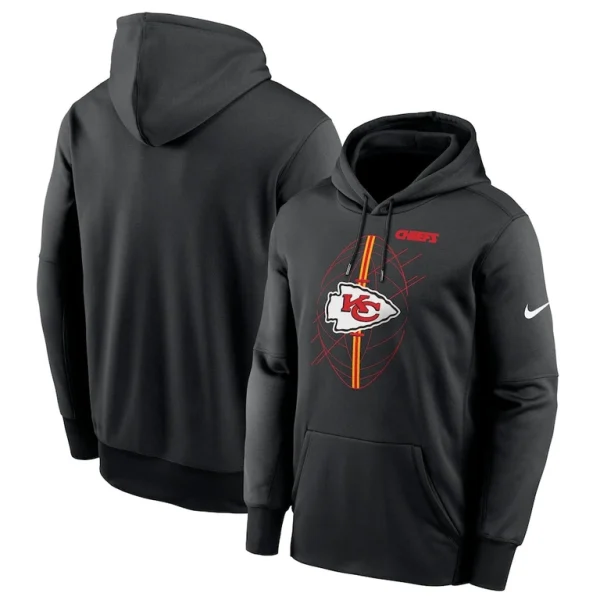 Kansas city chiefs nike team performance pullover hoodie Black