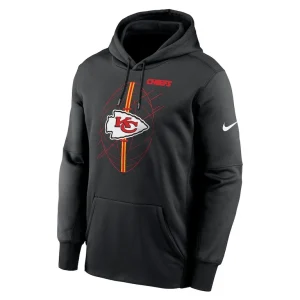 Kansas city chiefs nike team performance pullover hoodie Black M