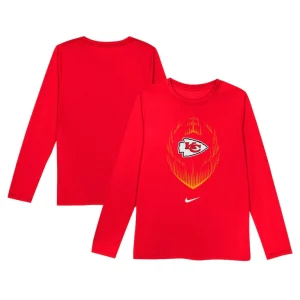 Kansas city chiefs nike toddler legend icon long sleeve t shirt Red