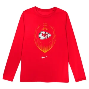Kansas city chiefs nike toddler legend icon long sleeve t shirt Red 3T