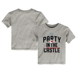 Kansas city chiefs nike toddler super bowl lvii champions parade t shirt Heather gray