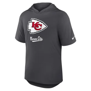 Kansas city chiefs nike tri blend performance hoodie t shirt anthracite Multi M
