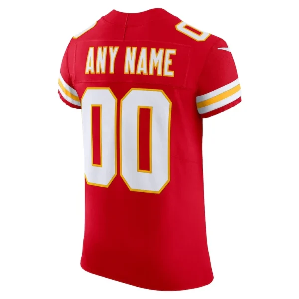 Kansas city chiefs nike vapor f.u.s.e. elite custom jersey Red 48