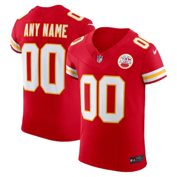 Kansas city chiefs nike vapor f.u.s.e. elite custom jersey Red