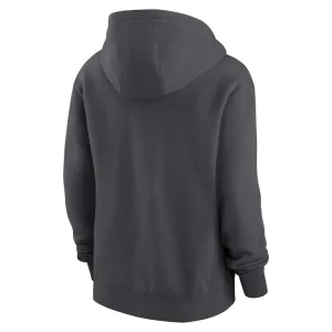 Kansas city chiefs nike womens 2023 afc champions locker room trophy collection pullover hoodie anthracite Multi L