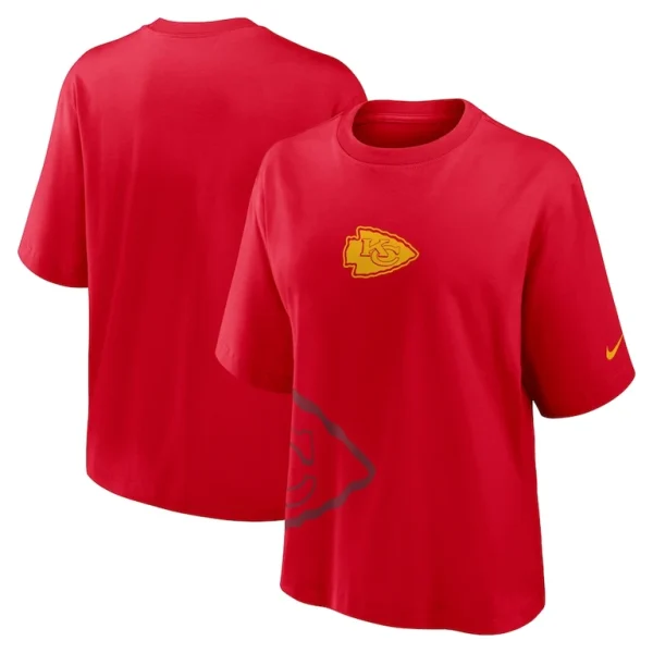 Kansas city chiefs nike womens boxy t shirt Red