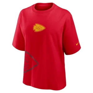 Kansas city chiefs nike womens boxy t shirt Red S