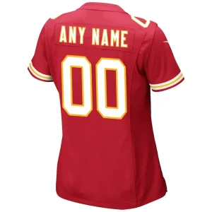 Kansas city chiefs nike womens custom game jersey Red M