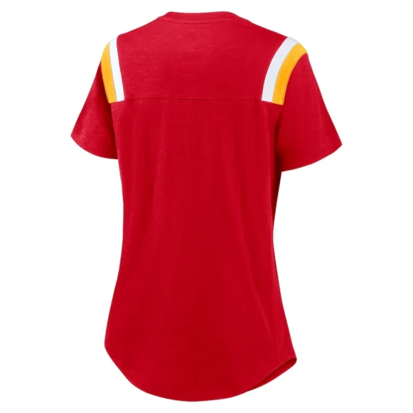 Kansas city chiefs nike womens historic slub fashion t shirt Heather red M