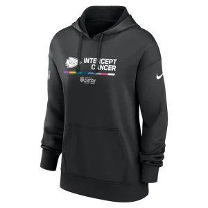 Kansas city chiefs nike womens nfl crucial catch therma performance pullover hoodie Black S