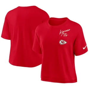 Kansas city chiefs nike womens performance pocket t shirt Red