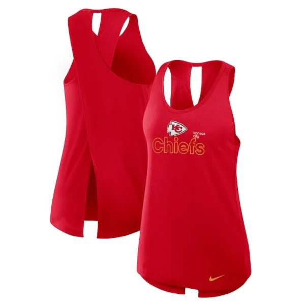 Kansas city chiefs nike womens plus size performance tank top Red