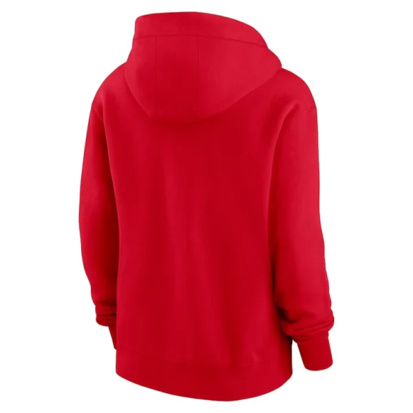 Kansas city chiefs nike womens plus size phoenix full zip hoodie Red Plus 3X