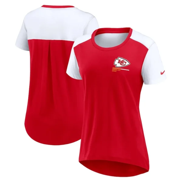 Kansas city chiefs nike womens preferred yoga inspired fashion top Red