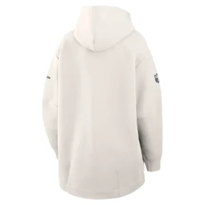 Kansas city chiefs nike womens super bowl lix opening night tech fleece full zip hoodie Cream L