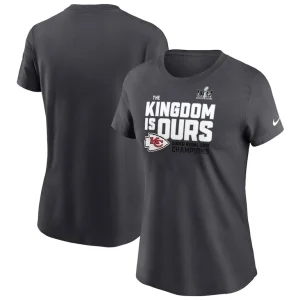 Kansas city chiefs nike womens super bowl lviii champions local fashion t shirt anthracite Multi