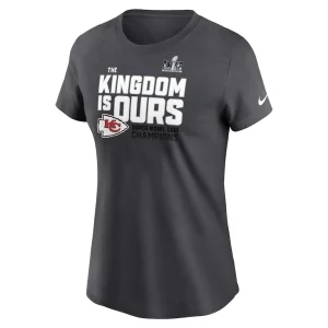 Kansas city chiefs nike womens super bowl lviii champions local fashion t shirt anthracite Multi M