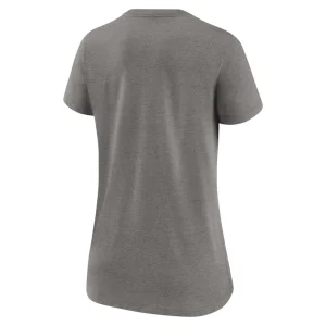Kansas city chiefs nike womens super bowl lviii champions local tri blend v neck t shirt Heather gray L