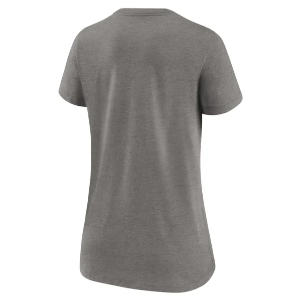 Kansas city chiefs nike womens super bowl lviii champions local tri blend v neck t shirt Heather gray L