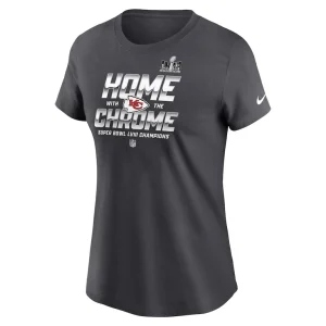 Kansas city chiefs nike womens super bowl lviii champions parade t shirt anthracite Multi M