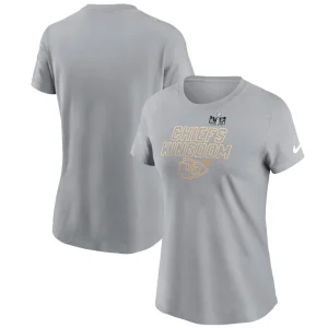 Kansas city chiefs nike womens super bowl lviii local essential t shirt Gray