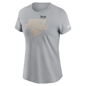 Kansas city chiefs nike womens super bowl lviii local essential t shirt Gray M