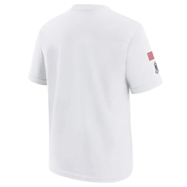 Kansas city chiefs nike youth 2024 salute to service t shirt White Yth L