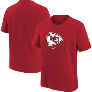 Kansas city chiefs nike youth logo t shirt Red