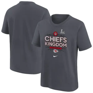 Kansas city chiefs nike youth super bowl lix local t shirt anthracite Multi