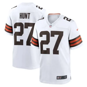 Kareem hunt cleveland browns nike game player jersey White