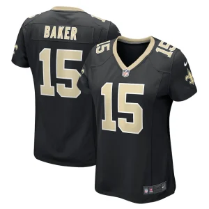 Kawaan baker new orleans saints nike womens game player jersey Black