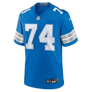 Kayode awosika detroit lions nike team game jersey Blue M