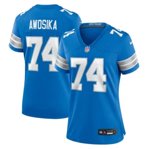 Kayode awosika detroit lions nike womens team game jersey Blue