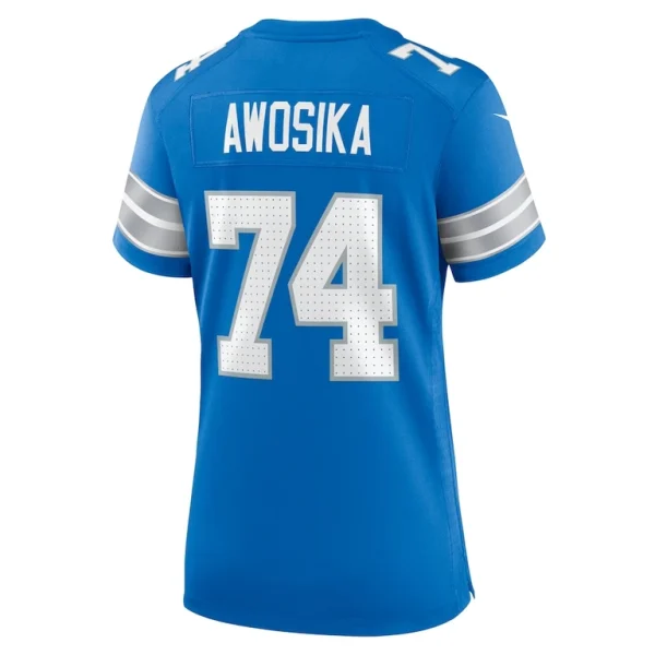 Kayode awosika detroit lions nike womens team game jersey Blue L
