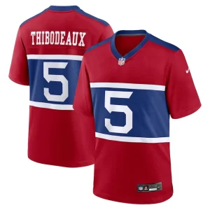 Kayvon thibodeaux new york giants nike alternate player game jersey Century red