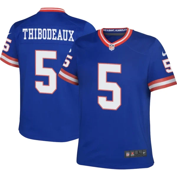 Kayvon thibodeaux new york giants nike youth game jersey Royal