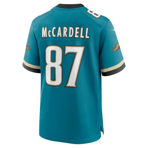 Keenan mccardell jacksonville jaguars nike prowler throwback retired player game jersey Teal L