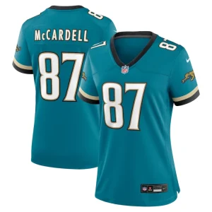 Keenan mccardell jacksonville jaguars nike womens prowler throwback retired player game jersey Teal