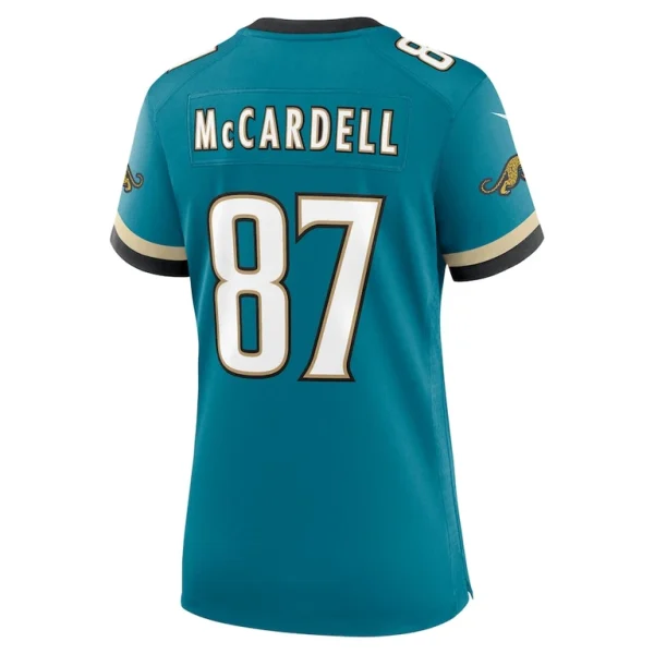 Keenan mccardell jacksonville jaguars nike womens prowler throwback retired player game jersey Teal L