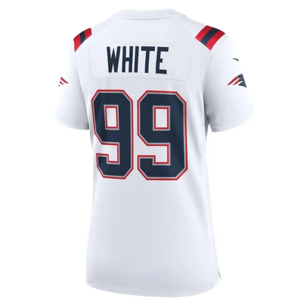 Keion white new england patriots nike womens game jersey White L