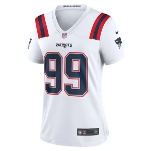Keion white new england patriots nike womens game jersey White M