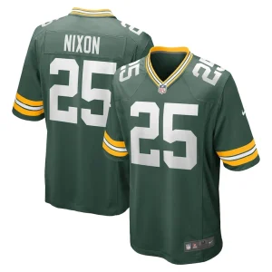 Keisean nixon green bay packers nike game player jersey Green