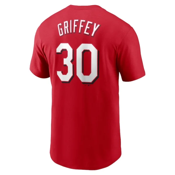 Ken griffey jr. cincinnati reds nike fuse name number t shirt Red L