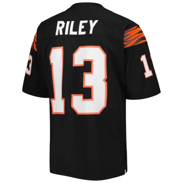 Ken riley cincinnati bengals 1981 mitchell ness authentic throwback retired player jersey Black 44