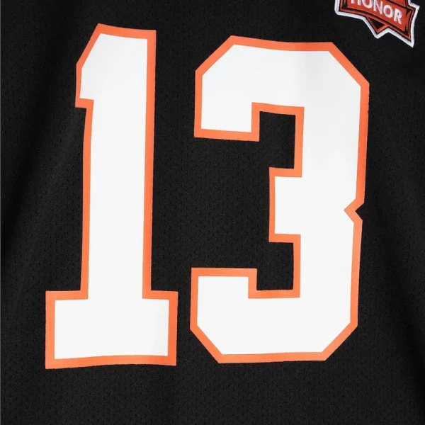 Ken riley cincinnati bengals 1981 mitchell ness authentic throwback retired player jersey Black 48