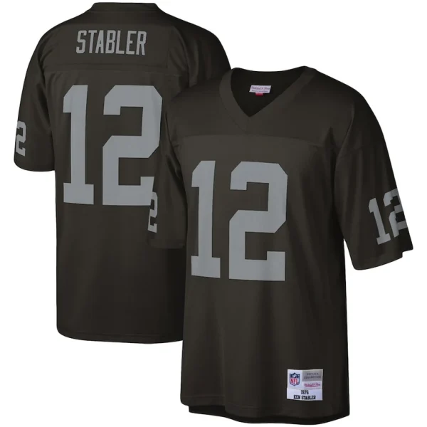 Ken stabler las vegas raiders mitchell ness legacy replica jersey Black