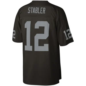 Ken stabler las vegas raiders mitchell ness legacy replica jersey Black L