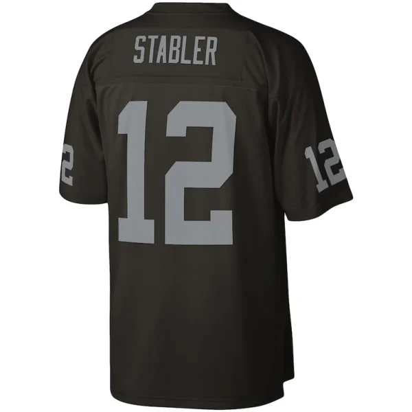 Ken stabler las vegas raiders mitchell ness legacy replica jersey Black L
