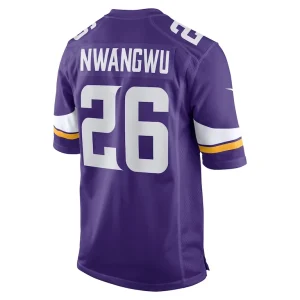Kene nwangwu minnesota vikings nike game jersey Purple L