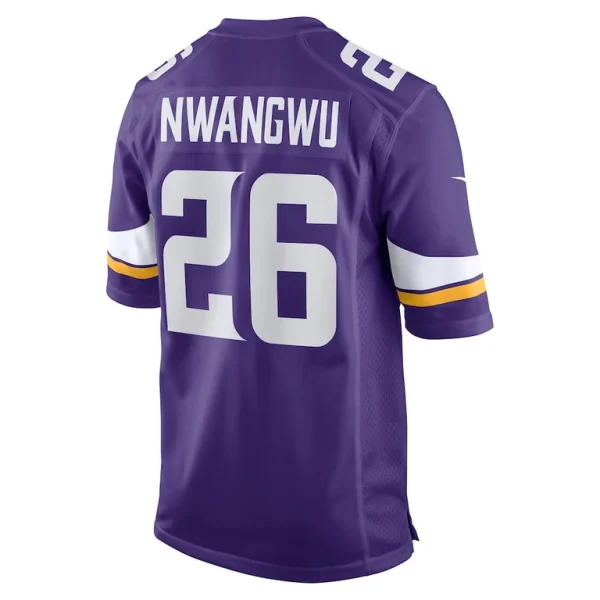Kene nwangwu minnesota vikings nike game jersey Purple L